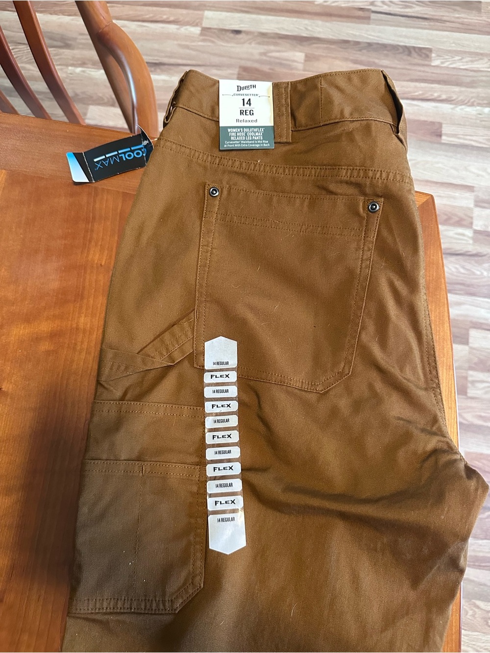 Duluth Trading Co Brown Women's Cargo Pants with Flex